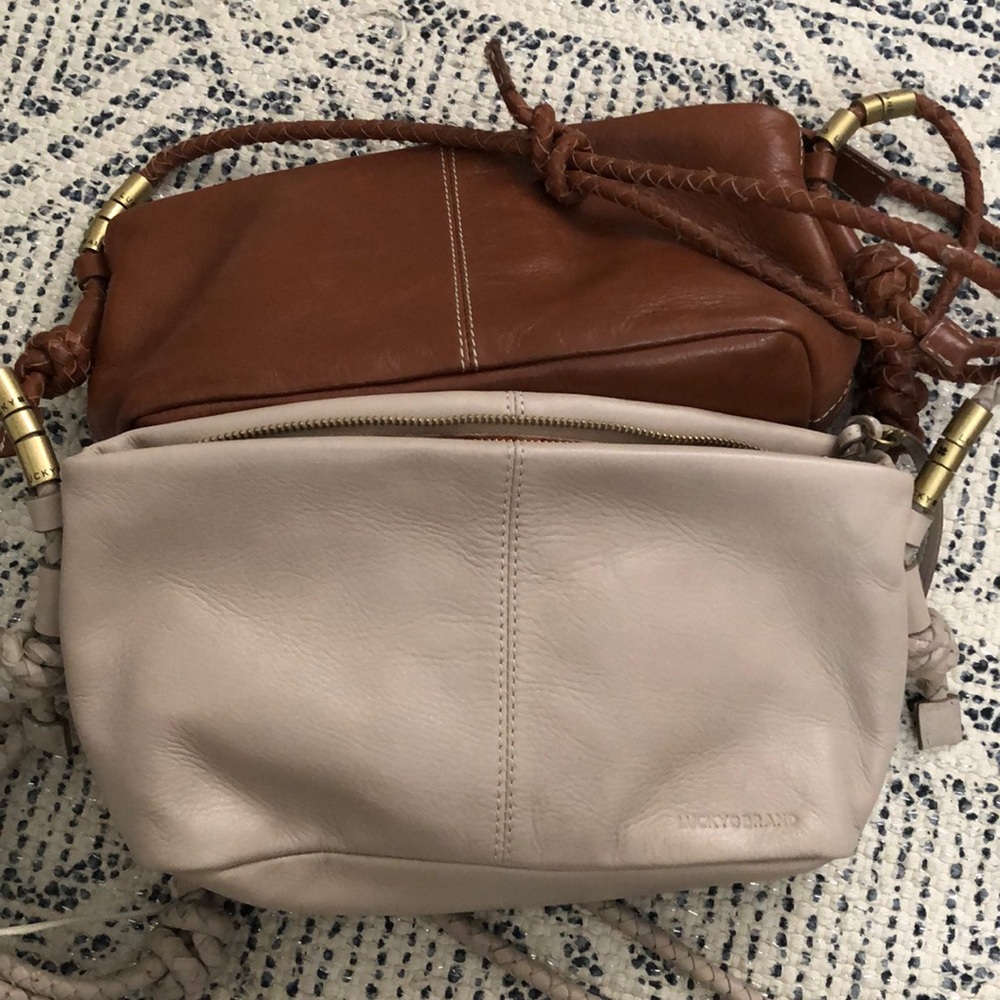 Lucky Brand|NWT Leather Crossbody Bag lot of 2 💥🔥 1 new 1 used 3x
